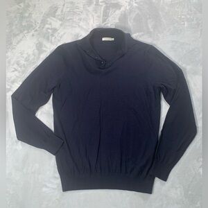 Suitsupply Men's Dark Blue Polo Shirt